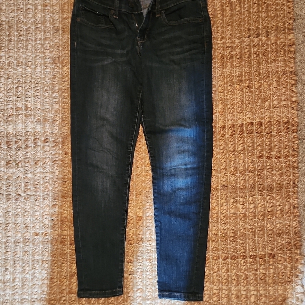 Banana Republic Blue Skinny Jeans with Authentic Fading
